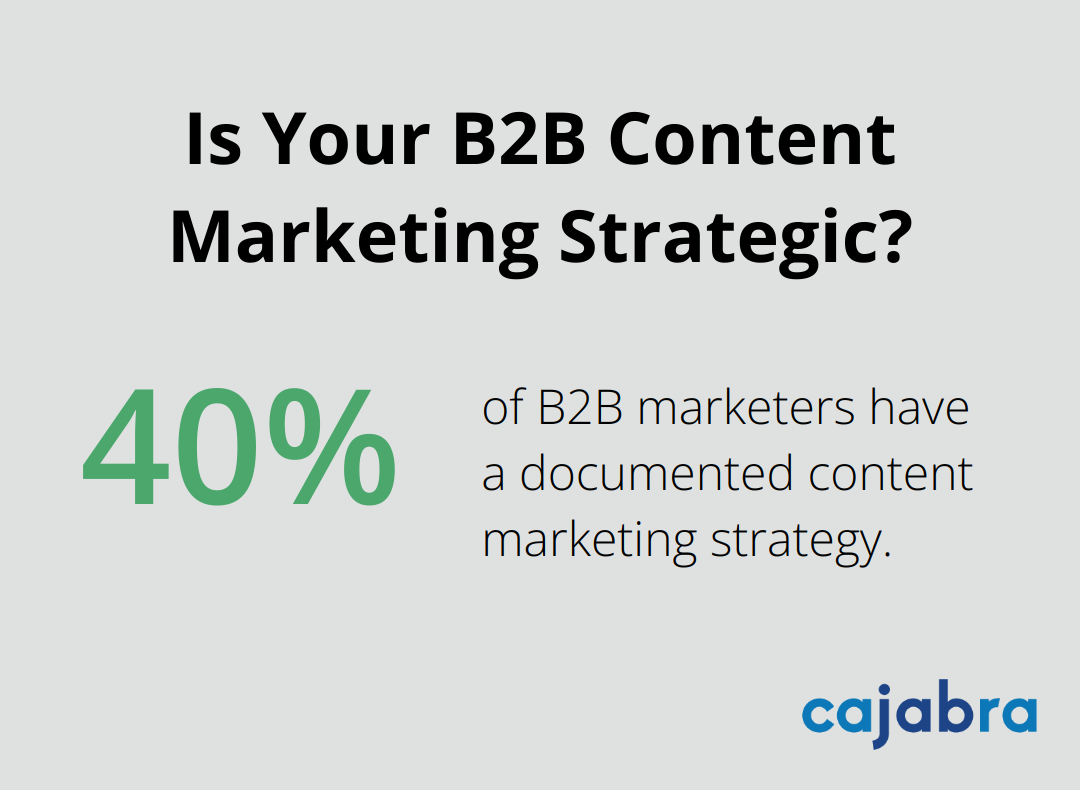 Infographic: Is Your B2B Content Marketing Strategic? - content management strategy framework