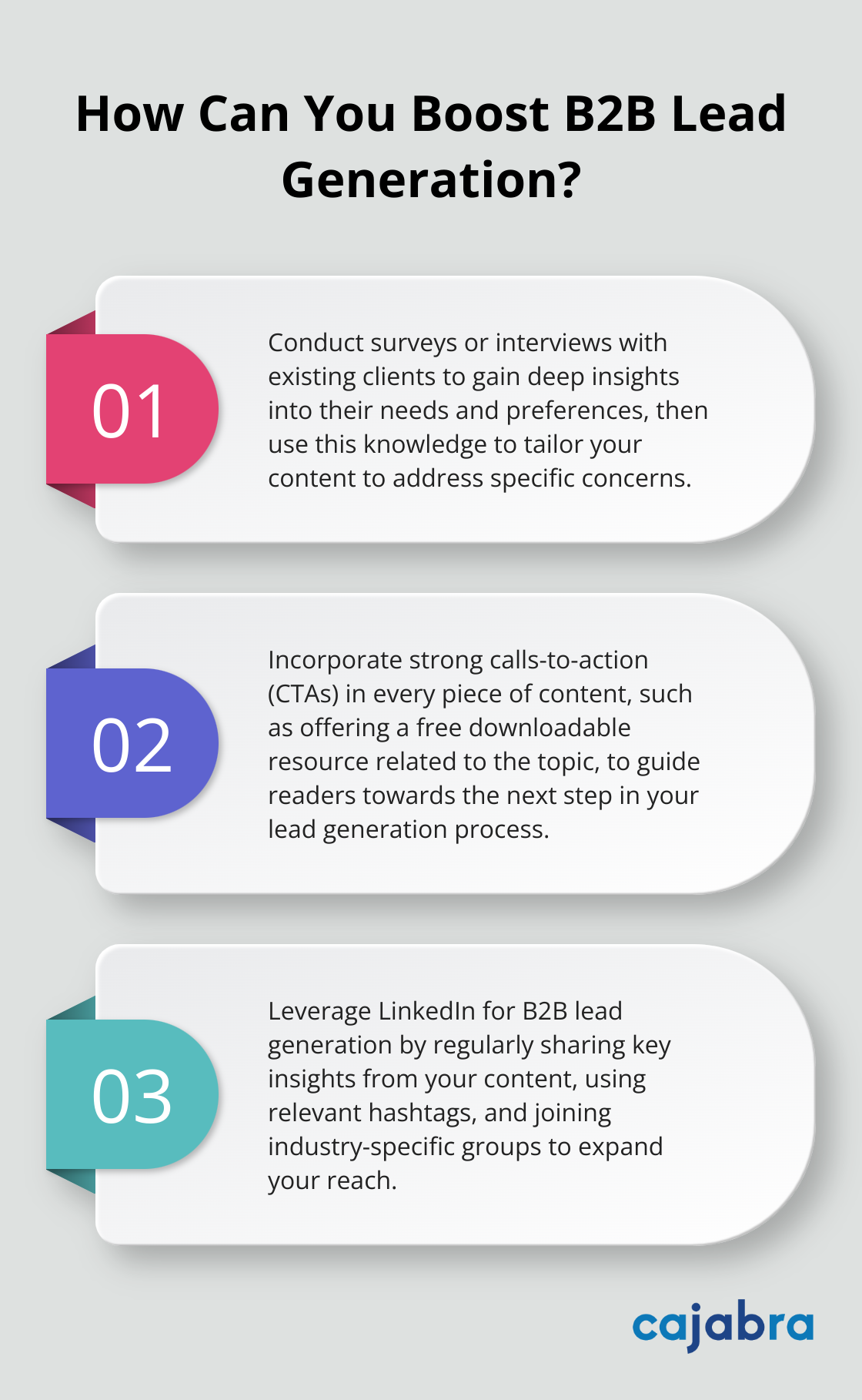 Infographic: How Can You Boost B2B Lead Generation? - content marketing lead gen